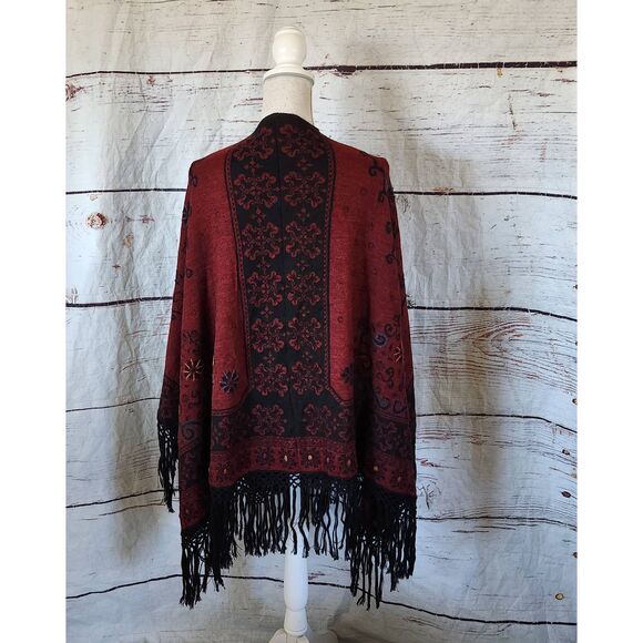 Peruvian Link Alpaca Blend Shawl/ Poncho - Picture 2 of 6